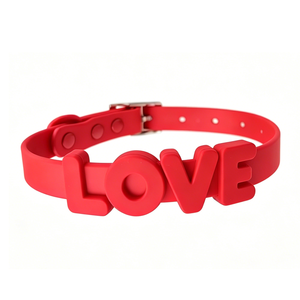 Collares Personalizados para Mascotas, Perros y Gatos, con Letras Deslizantes de Silicona, Etiqueta con <span class=keywords><strong>Nombre</strong></span>, Impermeable, de Grado Alimenticio, Ajustable, Etiqueta de Identificación Silenciosa - Product Image 4