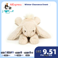 Jelly Cat Royaume-Uni Smudge Rabbit Monkey Elephant Peluches Confortables pour Adolescents, Jouets en Peluche Ultra-Doux en Coton PP