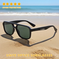 Fabricant de lunettes de soleil OEM en Chine vente en gros lunettes de soleil de conduite de pêche polarisées carrées classiques de haute qualité pour hommes
