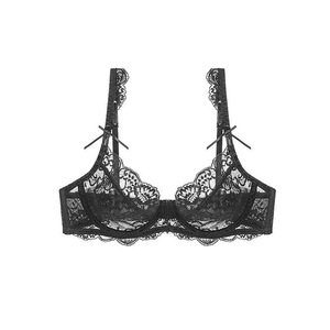 Lencería Sexy de Encaje Transparente para Mujer, Sujetador Transparente sin Relleno - Product Image 5