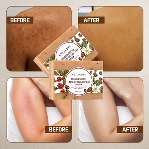 Barre de savon au café naturel éclaircissant et rafraîchissant pour peau terne, réparation anti-âge de luxe OEM - Product Image 2