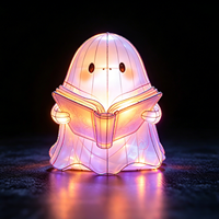 Lanternes fantômes de dessin animé mignonnes, décorations de festival à faible facteur d'effroi pour événements familiaux, centres commerciaux et rues de ville