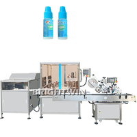 Machine de remplissage et de bouchage monobloc à petite échelle 1ml 5ml 8ml 10ml pour gouttes oculaires, colle, crème pour les yeux, machine de mise en bouteille en verre à pompe à piston