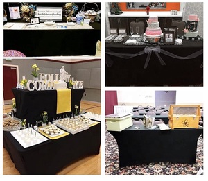 Wholesale Black White <b>Pool</b> Rectangle Advertising Custom Spandex <b>Table</b> Bulk Cloth <b>Cover</b> logo Tablecloths Decor for Events Wedding - Product Image 6