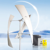 Éolienne à axe vertical R&X RX-XV Series 5KW 6KW 8KW 10KW avec pales en fibre de verre pour installation au sol ou sur toit, générateur à faible vitesse de vent