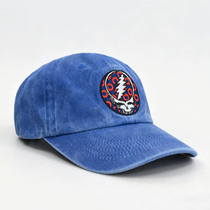 Gorra de Béisbol Vintage Lavada Estilo Dad Hat con Bordado de Calavera y Rayo de Grateful Dead, Ajustable, Sin Estructura, de Algodón - Product Image 5