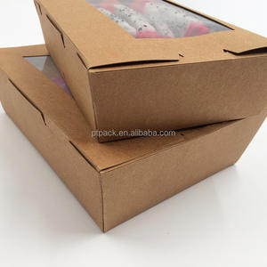 PTPACK Papel Kraft de alta calidad para llevar Caja de ensalada Contenedor de papel para alimentos Embalaje Fiambreras - Product Image 2