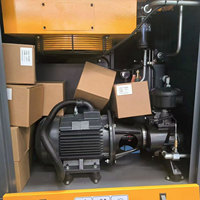 Kompresor Udara Sekrup Stasioner Berpendingin Udara AC Harga Pabrik 125psi Tekanan Tinggi 22kw 30Hp 500L Tanpa Oli dengan Tangki