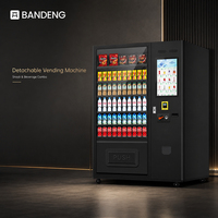 BANDENG BD6610 22T Self Service Vending Machine for Snack and Beverage Retail With 60SKU Refrigerated Cabinet Sales Use