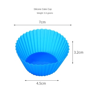 Stampo in Silicone Multicolore <span class=keywords><strong>per</strong></span> Torte, Biscotti, Muffin e Candele, Set di 12 Stampi <span class=keywords><strong>per</strong></span> Cupcake - Product Image 2