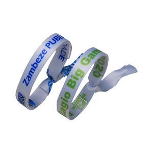 Wholesale Wristbands Promotion Gift Sublimation Festival Bracelet Cheap Polyester Wristband Custom logo