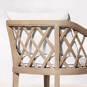 Set di mobili da esterno Teak tavolo e sedia da giardino tavolo da pranzo e sedia di lusso sedia da pranzo Set di mobili da cortile - Product Image 2