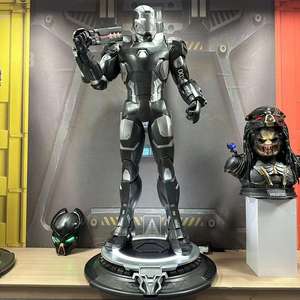 Estatua de personaje de <span class=keywords><strong>Marvel</strong></span> de tamaño real personalizada MK50 Iron Man, artesanía de resina, escultura de fibra de vidrio de superhéroe para decoración del hogar - Product Image 1