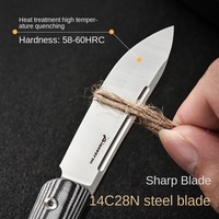 Couteau de camping tactique portable PioneerEDC, couteau pliant multifonctionnel avec manche G10, couteau de chasse en plein air