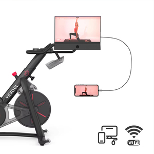 Bicicleta Estática Profesional de Acero para Gimnasio en Casa, con Transmisión por Correa, Resistencia Magnética, Pantalla LCD, Modelo <span class=keywords><strong>Yesoul</strong></span> G1Mplus - Product Image 3