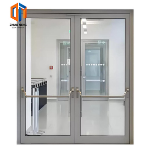 Puerta DE SEGURIDAD ignífuga de vidrio Diseño moderno Prevención de incendios Aislamiento acústico <span class=keywords><strong>para</strong></span> hoteles Uso comercial-Construcción de polímeros - Product Image 1