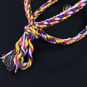 Đồ chơi chim vẹt bằng dây bông, vòng treo, giá đỡ, vòng leo, vòng cắn, cạnh vát, sản xuất tại Trung Quốc - Product Image 4