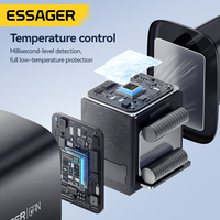 Chargeur mural ESSAGER US EU UK 3 ports 2C 1A USB PD 65W pour téléphone portable, charge rapide type C 65 W pour iPhone Oppo Vivo Xiaomi