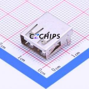 905-261A1011D10100 USB Connector Through hole Component (THT) Connector Type-A USB 2.0 Female Sink Board - Product Image 2