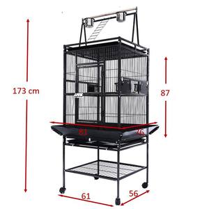 Commercio all'ingrosso di lusso interattivo in ferro gabbie per uccelli a prova di schizzi solido modello in metallo casette per uccelli di medie dimensioni per pappagalli bottone - Product Image 2