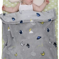 Couvertures en molleton de flanelle imprimées personnalisées, super douces et légères pour bébés