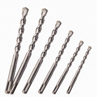 Jeu de 5 forets rotatifs SDS-Plus TCT en carbure de tungstène PROFI TOOL de qualité professionnelle pour béton, garantie 3 ans
