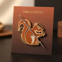 Épinglette en émail, aimant, épingle, badge métallique à paillettes, motif renard mignon, de haute qualité, professionnel, OEM ODM, avec logo personnalisé et couleurs personnalisées