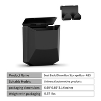 Boîte de rangement universelle pour siège arrière de voiture, organisateur suspendu étanche pour siège arrière, conteneur de rangement intérieur de voiture avec couvercle