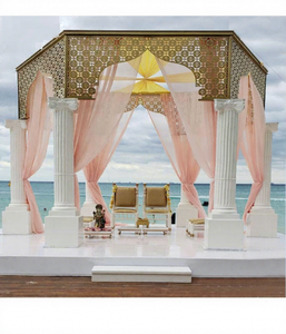 Magnifique Mandap de style romain pour mariage sur la plage, Décoration de Mandap de style plage étonnante pour mariages, Mandaps exclusifs pour mariages en destination - Product Image 1