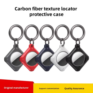 Airtag 2 bảo vệ trường hợp chống mất định vị <span class=keywords><strong>Keychain</strong></span> TPU vỏ điện thoại di động Trường hợp với dây bao gồm cho Apple airtag - Product Image 6