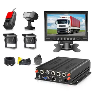 4チャンネル1080P車両CCTV MDVR GPS 4GWIFIカメラシステムモバイルDVR AI DSM ADASカメラトラックバス用