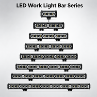Barre lumineuse LED Angel Eyes DRL 30/60/90/120/150/180/210/240W, 240W IP68, 8-54 pouces, phare auxiliaire pour voitures 4x4, camions tout-terrain