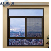 Aumegi OEM 服务 铝制上下推拉窗 三片推拉窗
