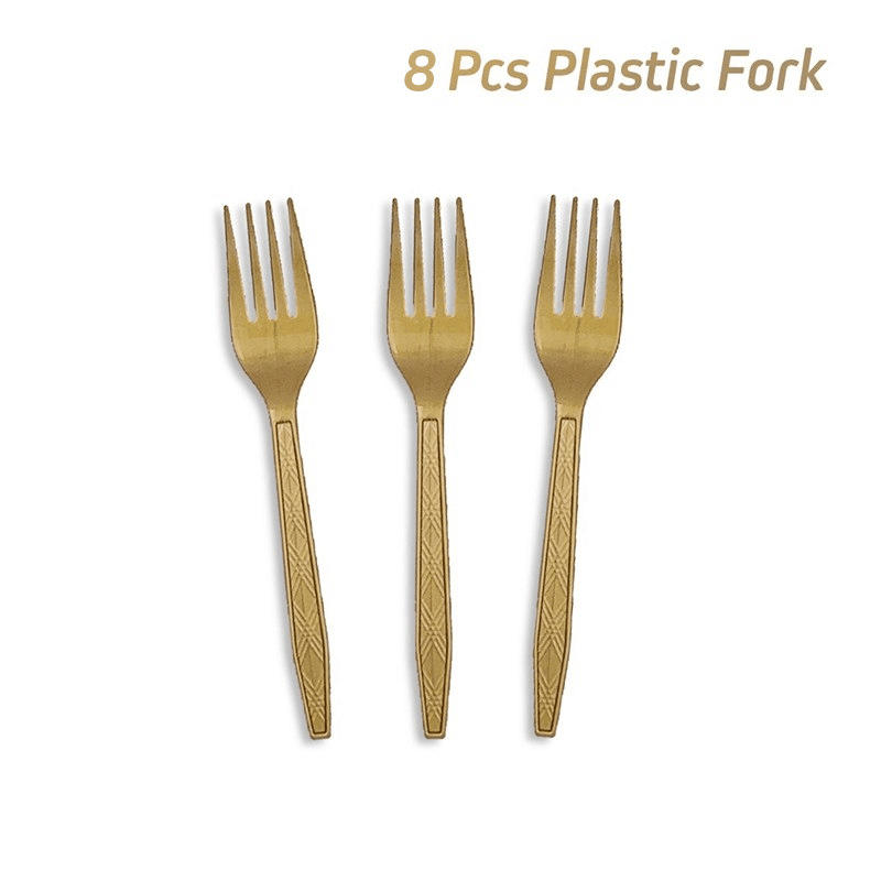 gold    fork * 10pcs