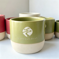 Tasse à café expresso en céramique de style japonais, prête à être expédiée, logo personnalisé, tasse à café colorée, tasse à boire vintage