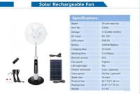 Ventilateur de refroidissement à prix réduit, rechargeable, 16 pouces, à énergie solaire, pour boîte ondulée, ventilateur d'extraction solaire
