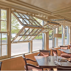 Fenêtre pliante verticale en verre avec cadre en alliage d'aluminium, insonorisée, à économie d'énergie, sur mesure pour cuisine, hôtel, sous-sol - Product Image 2