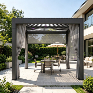 Structure extérieure en aluminium 6063 T6 haute résistance pour gazebo de jardin et terrasse, avec dimensions personnalisables - Product Image 6
