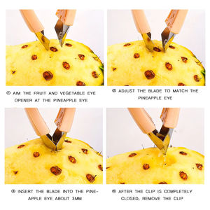 Cortador de Piña Multiusos de Acero Inoxidable, Pelador de Fresas, Cortador de Frutas, Accesorios de Cocina para el Hogar - Product Image 5