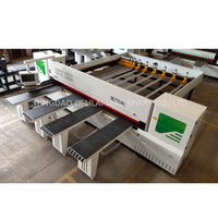 Sierra de panel CNC de corte de madera Vertical automática, nueva condición, sierra de haz de ordenador de carga trasera con componentes de núcleo de hoja de Motor