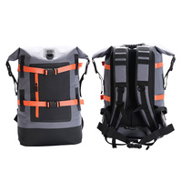 40L Roll Top Sacs étanches étanches à l'eau Sac à dos de randonnée pour le kayak Paddle Boarding Travel Camping