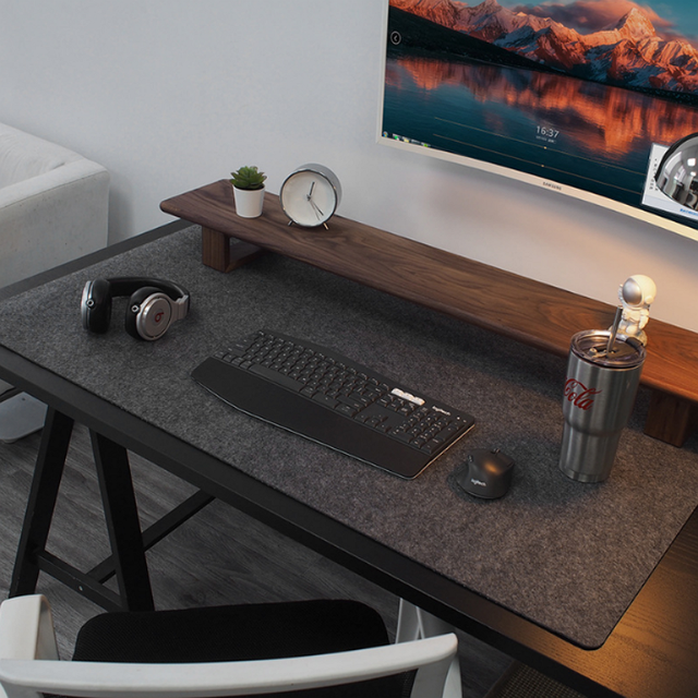 Hot Selling Large Extended Office Desk Laptop Mouse Keyboard Pad Custom Logo Non-slip Felt Desk Mat