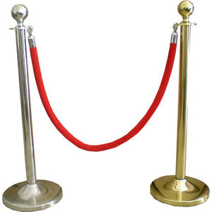 Xuxuan di alta qualità lucidato coda cromata barriera Stanchion piano superiore barriera Q Manager corda barriera - Product Image 6