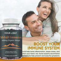 Extrait de Shilajit+ Halal 3000mg 4000mg Pur de l'Himalaya Original Complément Sportif Vente en Gros Naturel en Vrac Gommes de Shilajit 1000mg