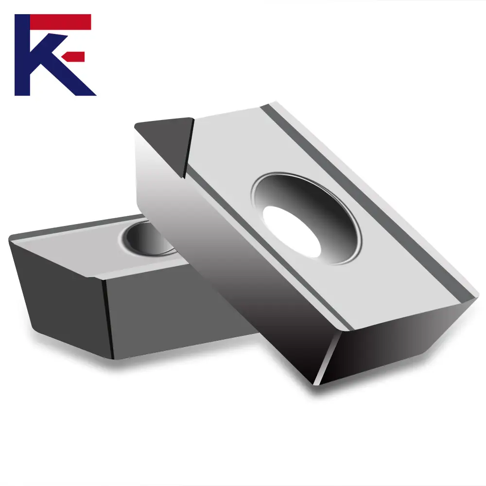 Herramienta de torneado KF PCD para inserto de fresado de trabajo de metal CNC de carburo sólido de aluminio