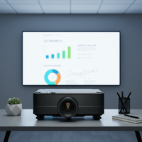 Projecteur laser holographique DLP 3D extérieur 10 000 lumens avec haut-parleur intégré, compatible 4K, pour usage éducatif, projecteur Optoma