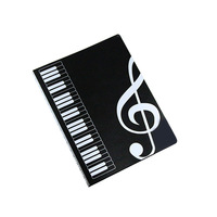 Portefeuille musical en plastique PP translucide A4, multi-couches, 40 pages, livre de partitions, dossier personnalisable avec logo