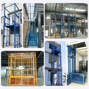 Elevador Hidráulico de Carga Profesional con Doble Riel Guía, Elevador de Mercancías de Alta Capacidad para Grandes Plantas Industriales - Product Image 2