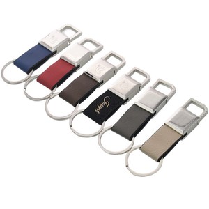 Llaveros de cuero y metal personalizados Meiu con logotipo grabado para coche, regalo personal - Product Image 5