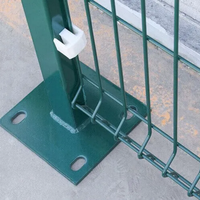 Clôture décorative de jardin 3D directement de l'usine : Cadre soudé revêtu de PVC conçu pour la protection des vergers ; Facile à assembler